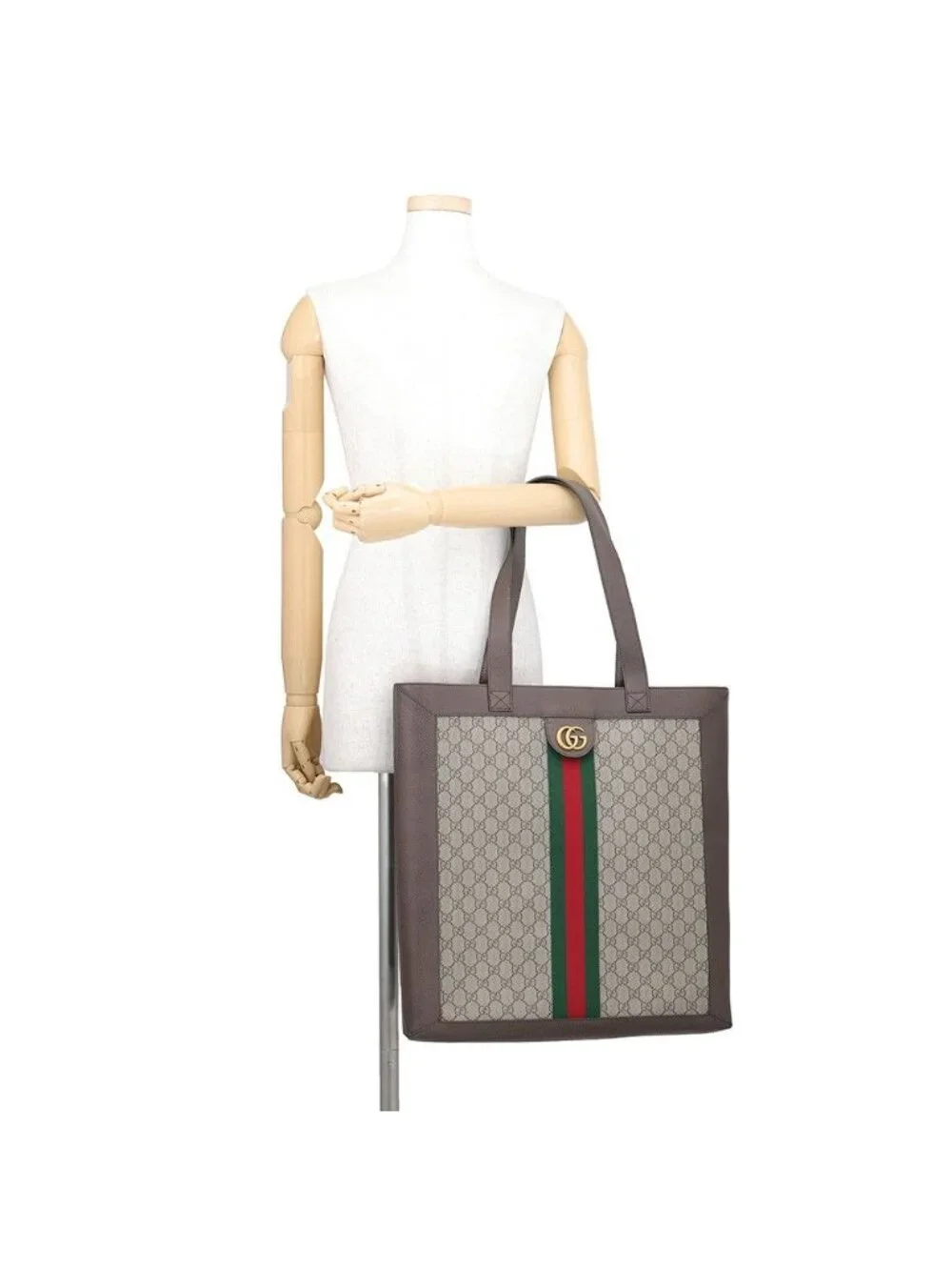 Gucci Tote Bag Ophidia GG Supreme Large Leather